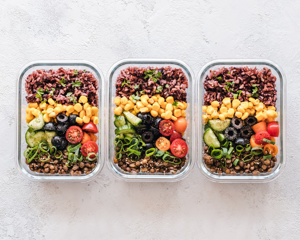 Protein-rich meal prep for men